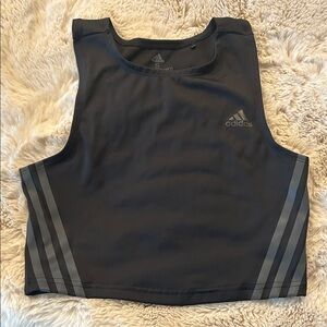 Adidas Dark Gray Athletic Crop Top